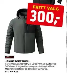 jem & fix JAKKE SOFTSHELL tilbud