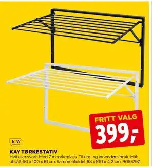 jem & fix KAY TØRKESTATIV tilbud