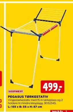 jem & fix PEGASUS TØRKESTATIV tilbud