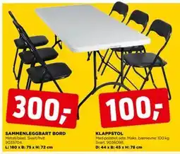 jem & fix KLAPPSTOL tilbud