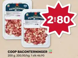Coop Marked Coop baconterninger tilbud
