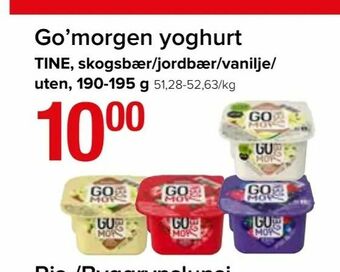 Spar Go'morgen yoghurt tilbud