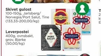 Meny Skivet gulost tilbud