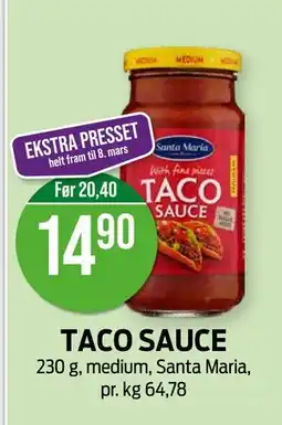 Kiwi TACO SAUCE tilbud
