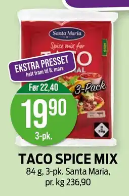 Kiwi TACO SPICE MIX tilbud