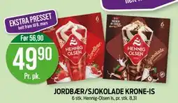 Kiwi JORDBÆR/SJOKOLADE KRONE-IS tilbud