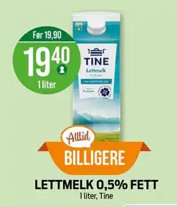 Kiwi LETTMELK 0,5% FETT tilbud