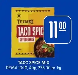 Rema 1000 TACO SPICE MIX tilbud