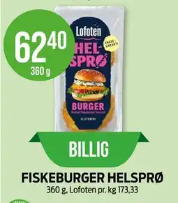 Kiwi FISKEBURGER HELSPRØ tilbud