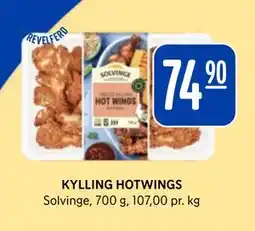 Rema 1000 KYLLING HOTWINGS tilbud