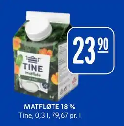 Rema 1000 MATFLØTE 18 % tilbud