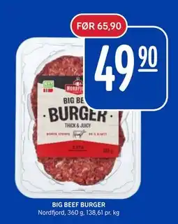 Rema 1000 BIG BEEF BURGER tilbud