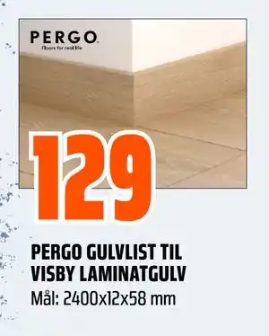 Obs Bygg PERGO GULVLIST TIL VISBY LAMINATGULV tilbud