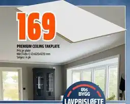 Obs Bygg PREMIUM CEILING TAKPLATE tilbud