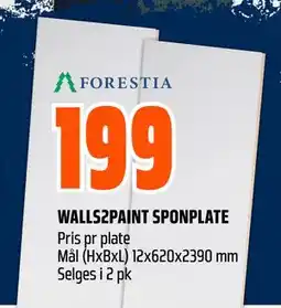 Obs Bygg WALLS2PAINT SPONPLATE tilbud