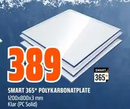 Obs Bygg SMART 365* POLYKARBONATPLATE tilbud