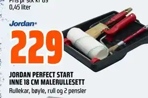Obs Bygg JORDAN PERFECT START INNE 18 CM MALERULLESETT tilbud