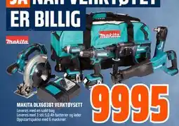 Obs Bygg MAKITA DLX6038T VERKTØYSETT tilbud