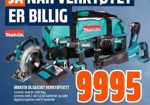 Obs Bygg MAKITA DLX6038T VERKTØYSETT tilbud