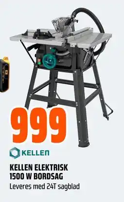 Obs Bygg KELLEN ELEKTRISK 1500 W BORDSAG tilbud
