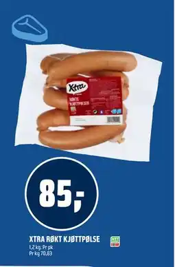 Coop Obs XTRA RØKT KJØTTPØLSE tilbud