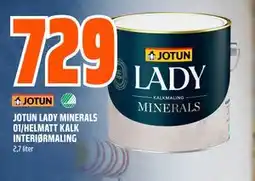 Obs Bygg JOTUN LADY MINERALS 01/HELMATT KALK INTERIØRMALING tilbud