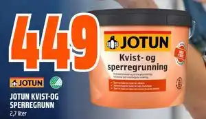 Obs Bygg JOTUN KVIST-OG SPERREGRUNN tilbud