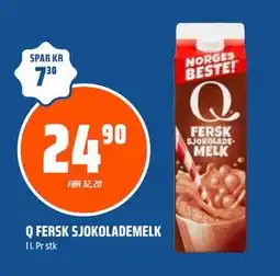 Coop Obs Q FERSK SJOKOLADEMELK tilbud