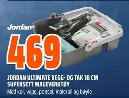 Obs Bygg JORDAN ULTIMATE VEGG- OG TAK 18 CM SUPERSETT MALEVERKTØY tilbud