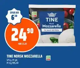 Coop Obs TINE NORSK MOZZARELLA tilbud