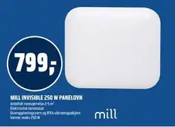 Coop Obs MILL INVISIBLE 250 W PANELOVN tilbud