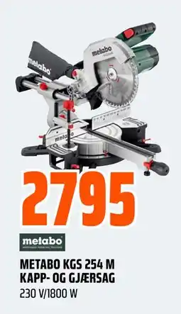 Obs Bygg METABO KGS 254 M KAPP- OG GJÆRSAG tilbud