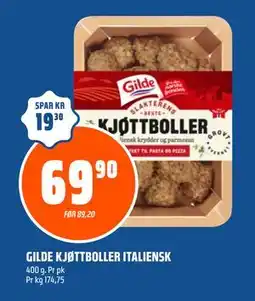 Coop Obs GILDE KJØTTBOLLER ITALIENSK tilbud