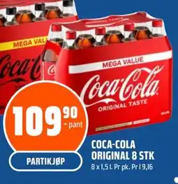 Coop Obs COCA-COLA ORIGINAL 8 STK tilbud