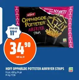 Coop Obs HOFF OPPHØGDE POTTETER AIRFRYER STRIPS tilbud