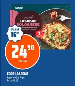 Coop Obs COOP LASAGNE tilbud