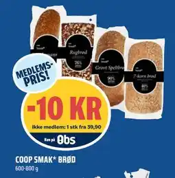 Coop Obs COOP SMAK* BRØD tilbud