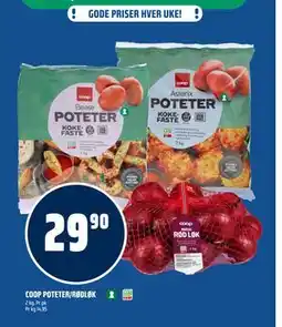 Coop Obs COOP POTETER/RØDLØK tilbud