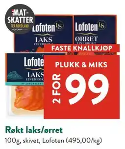 Jacobs Røkt laks/ørret tilbud