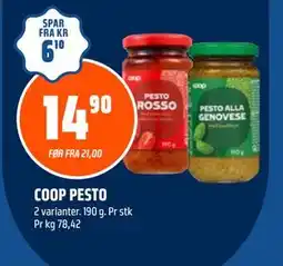 Coop Obs COOP PESTO tilbud