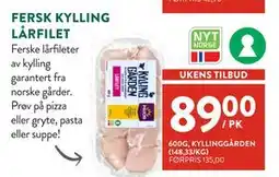 Jacobs FERSK KYLLING LÅRFILET tilbud