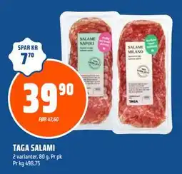 Coop Obs TAGA SALAMI tilbud
