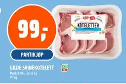 Coop Obs GILDE SVINEKOTELETT tilbud
