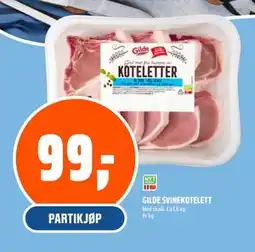 Coop Obs GILDE SVINEKOTELETT tilbud