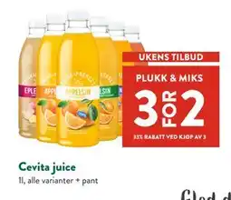 Jacobs Cevita juice tilbud