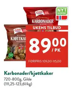Jacobs Karbonader/kjøttkaker tilbud