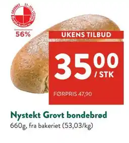 Jacobs Nystekt Grovt bondebrød tilbud