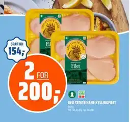 Coop Obs DEN STOLTE HANE KYLLINGFILET tilbud