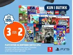 Coop Obs PLAYSTATION OG NINTENDO SWITCH SPILL tilbud