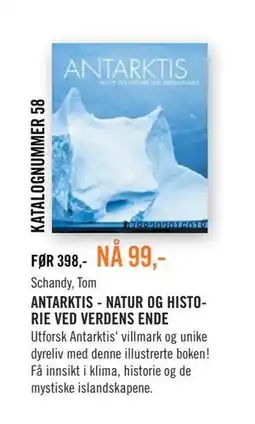 Ark Bokhandel ANTARKTIS - NATUR OG HISTORIE VED VERDENS ENDE tilbud